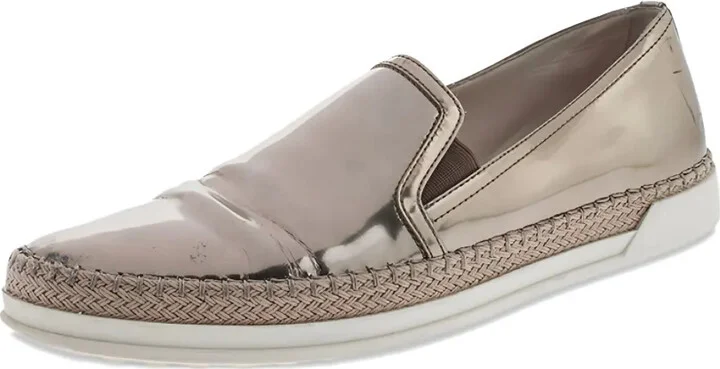 Patent~leather Slip-On Sneakers - Image 4