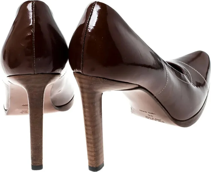 Patent Leather Square Toe Pumps - Image 3
