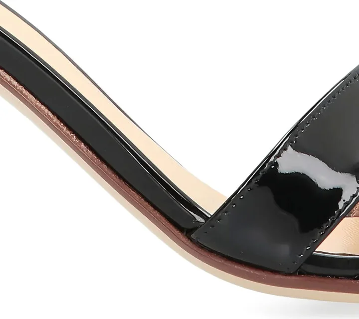 Patent Leather Stiletto Sandals - Image 2