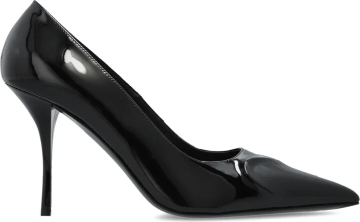 Patent Leather Stilettos, , - Black