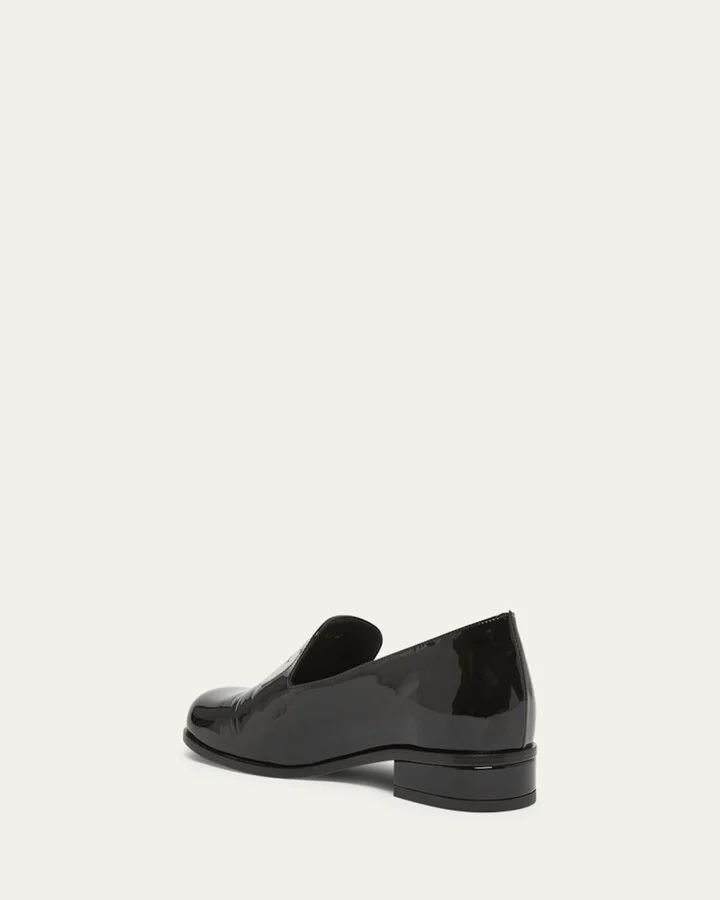 Patent Leather Tuxedo Loafers - Image 2