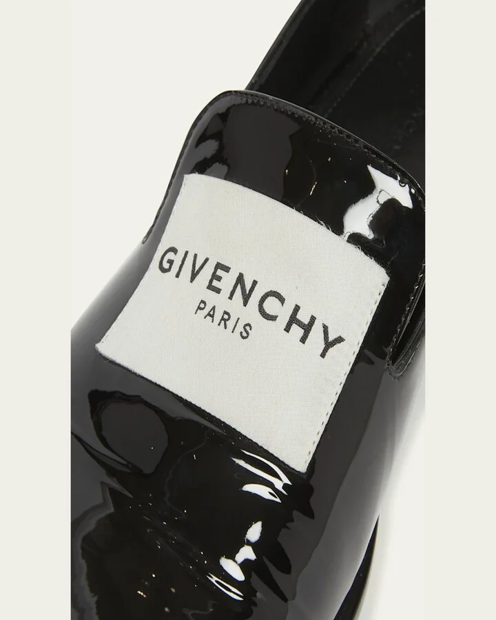 Patent Leather Tuxedo Loafers - Image 4