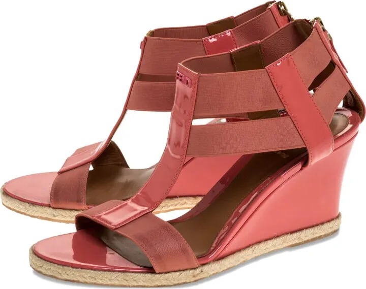 Patent Leather Wedge Sandals - Image 5