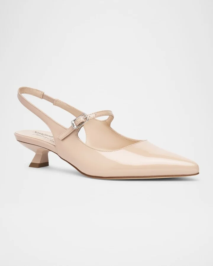 Patent Mary Jane Slingback Pumps - Image 4