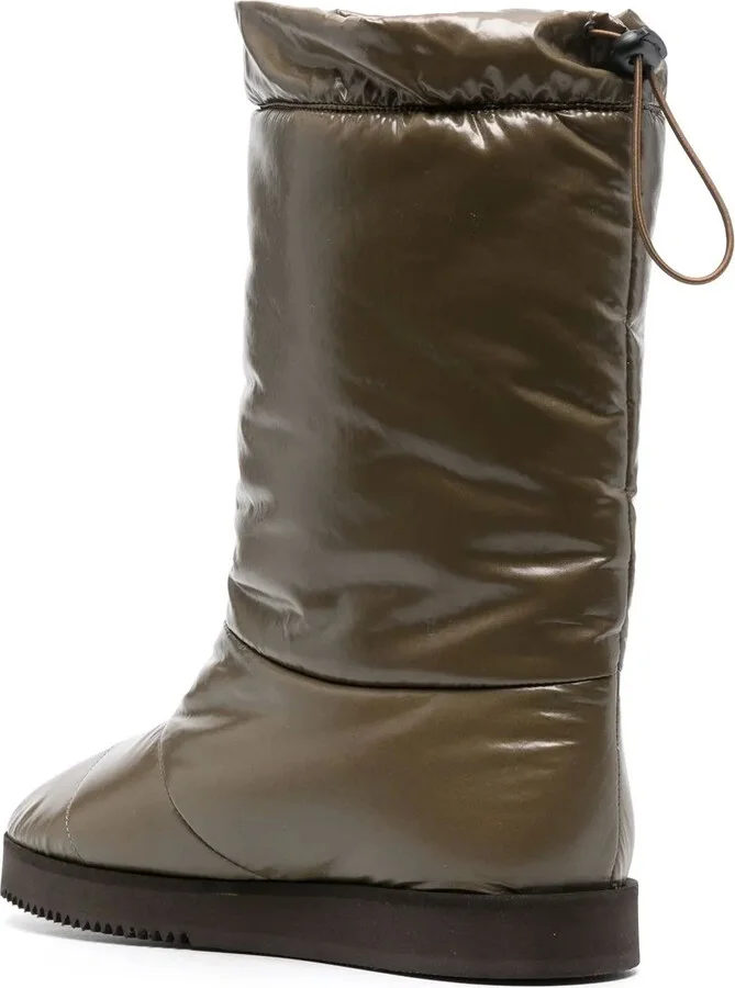 Patent Padded Knee-High Boots - Image 3