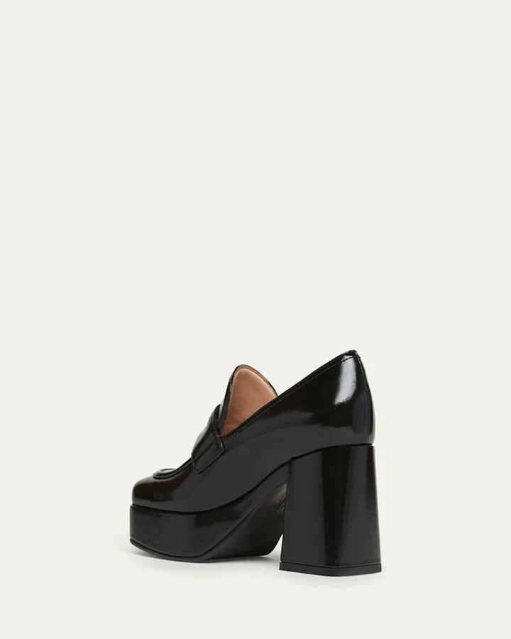 Patent Platform Penny Loafers - Image 8