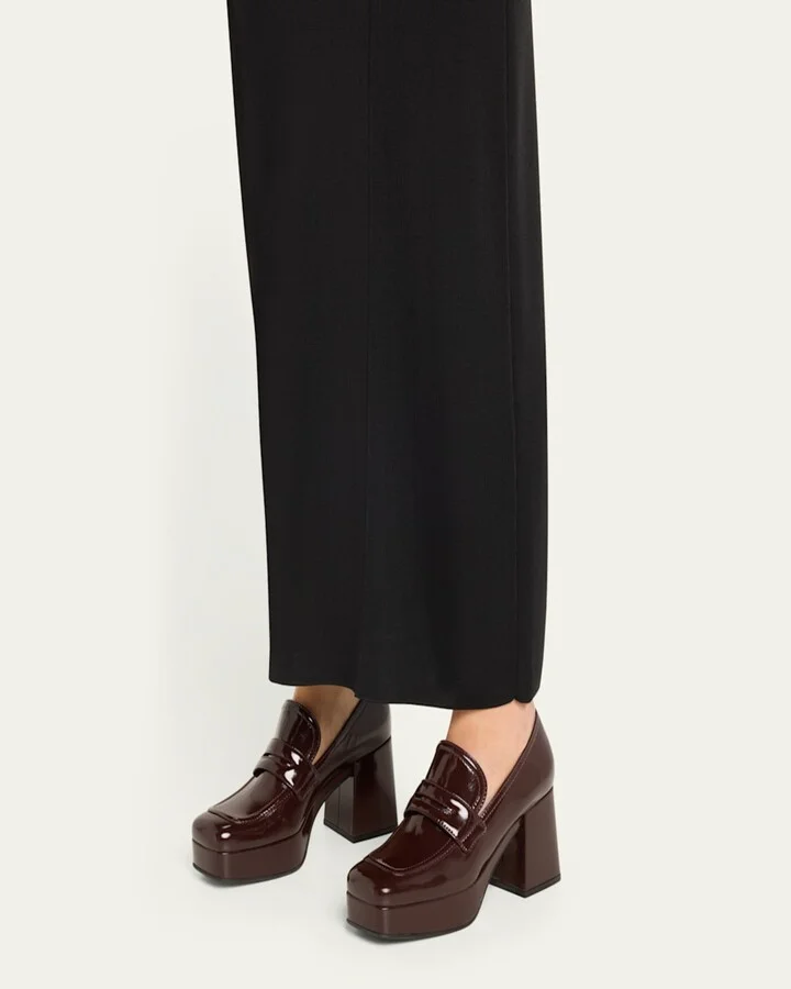 Patent Platform Penny Loafers - Image 10