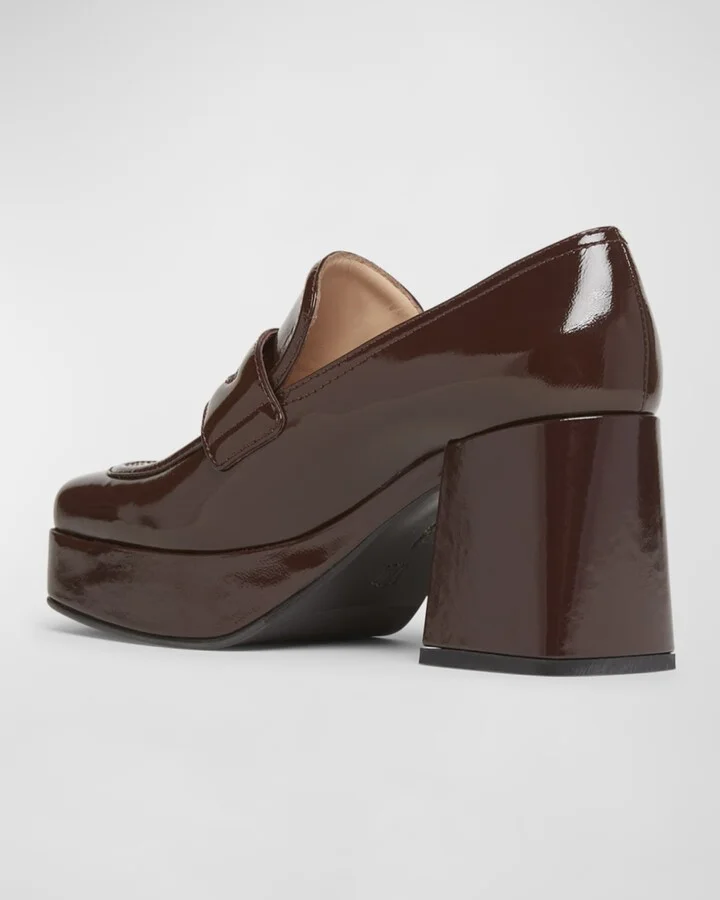 Patent Platform Penny Loafers - Image 2