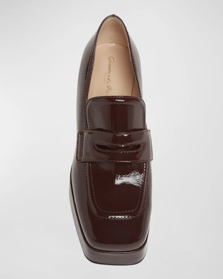 Patent Platform Penny Loafers - Image 7