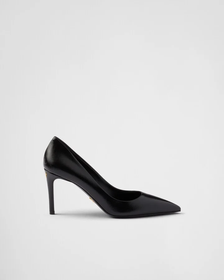Patent Saffiano leather pumps - Image 2