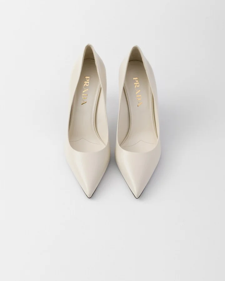 Patent Saffiano leather pumps - Image 3