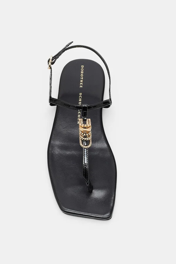 Patent sandals with signature D-rings - Image 5