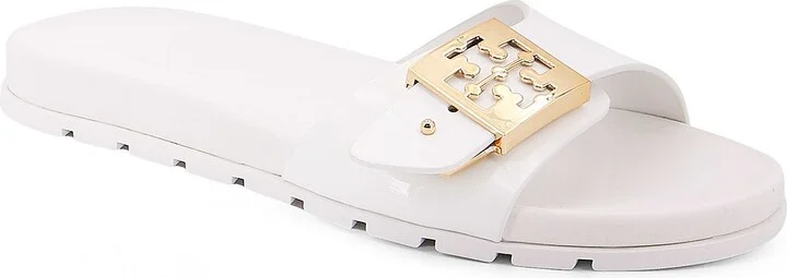 Patent Synthetic Leather Buckle Slide - Image 2