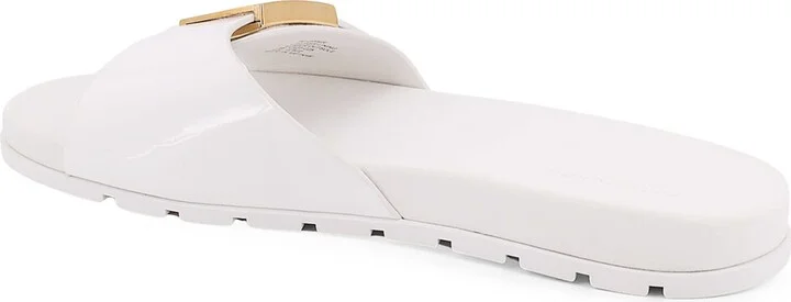 Patent Synthetic Leather Buckle Slide - Image 3
