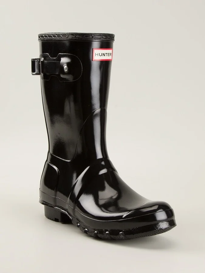 Patent Wellington Boots - Image 2