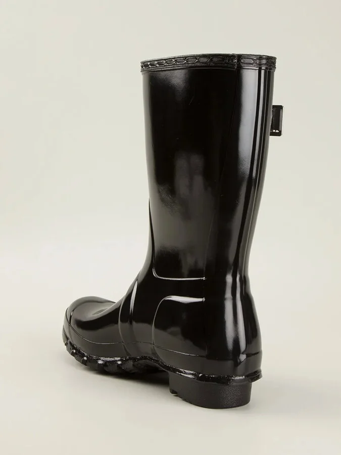 Patent Wellington Boots - Image 3