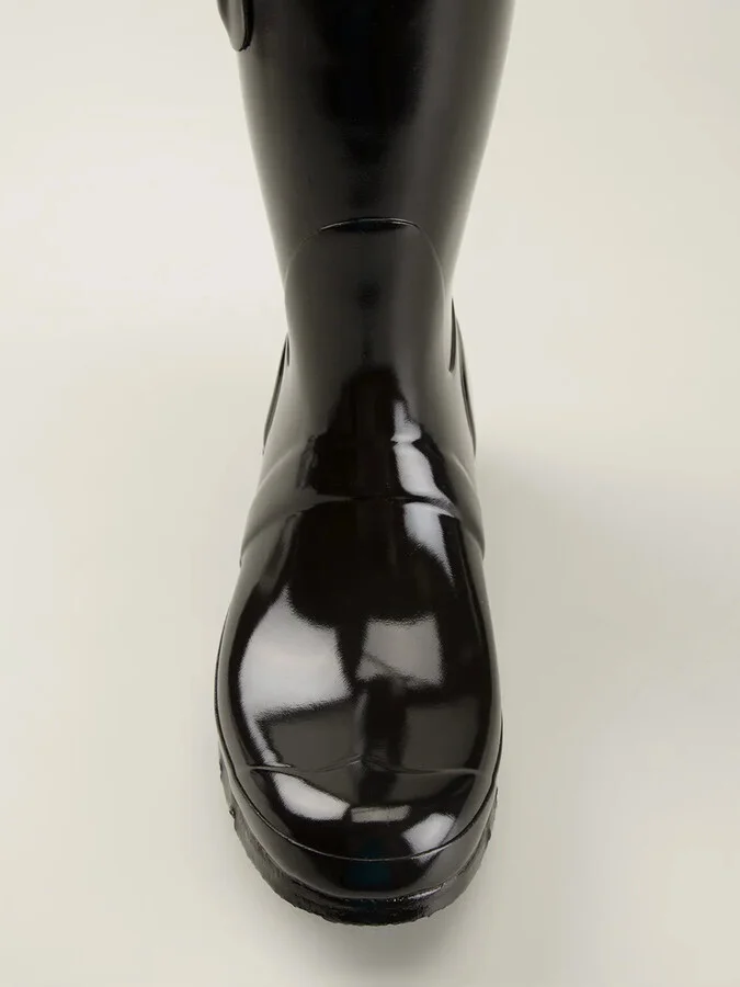 Patent Wellington Boots - Image 4