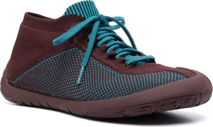 Path knitted lace-up sneakers - Image 2