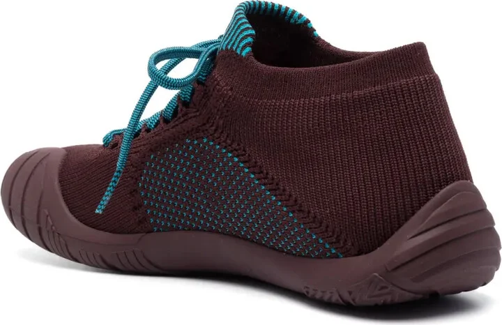 Path knitted lace-up sneakers - Image 3