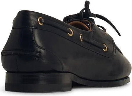 'pathy' Black Leather Loafers - Image 3