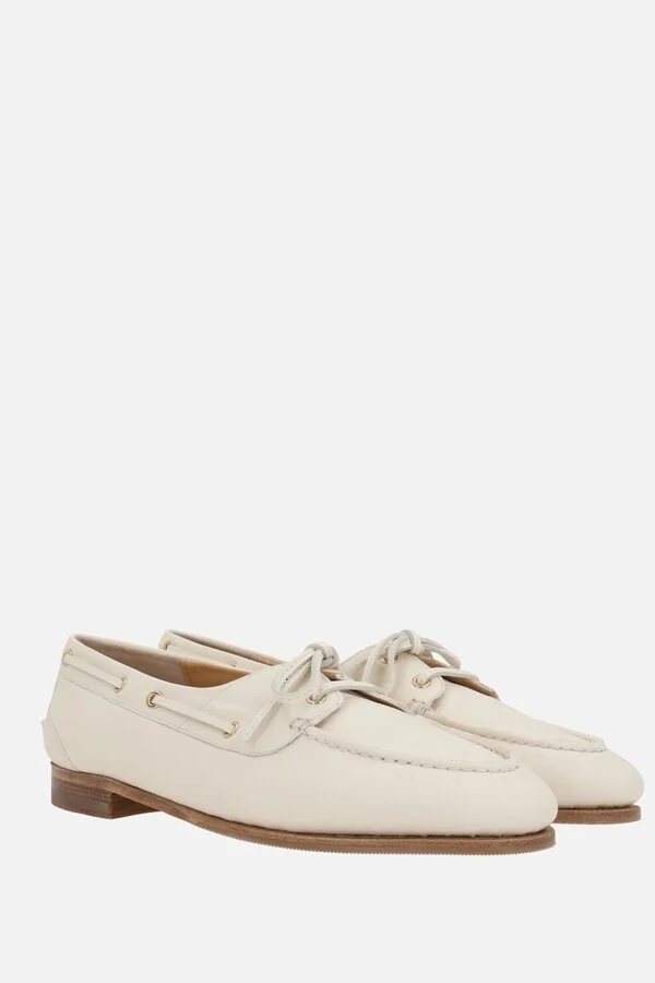 Pathy Laced Loafers In Smooth Leather - Image 2