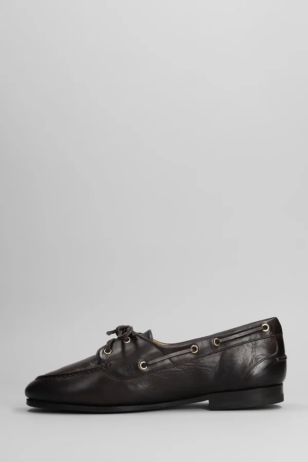 Pathy Loafers In Brown Leather - Image 3