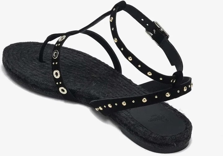 Pati Suede Flat Sandals - Image 2