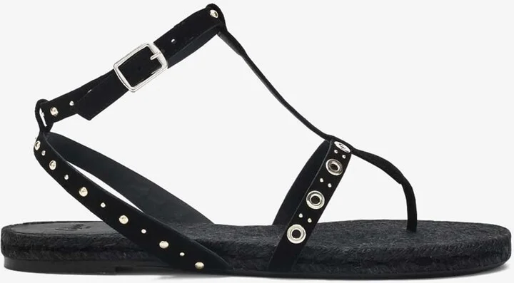 Pati Suede Flat Sandals