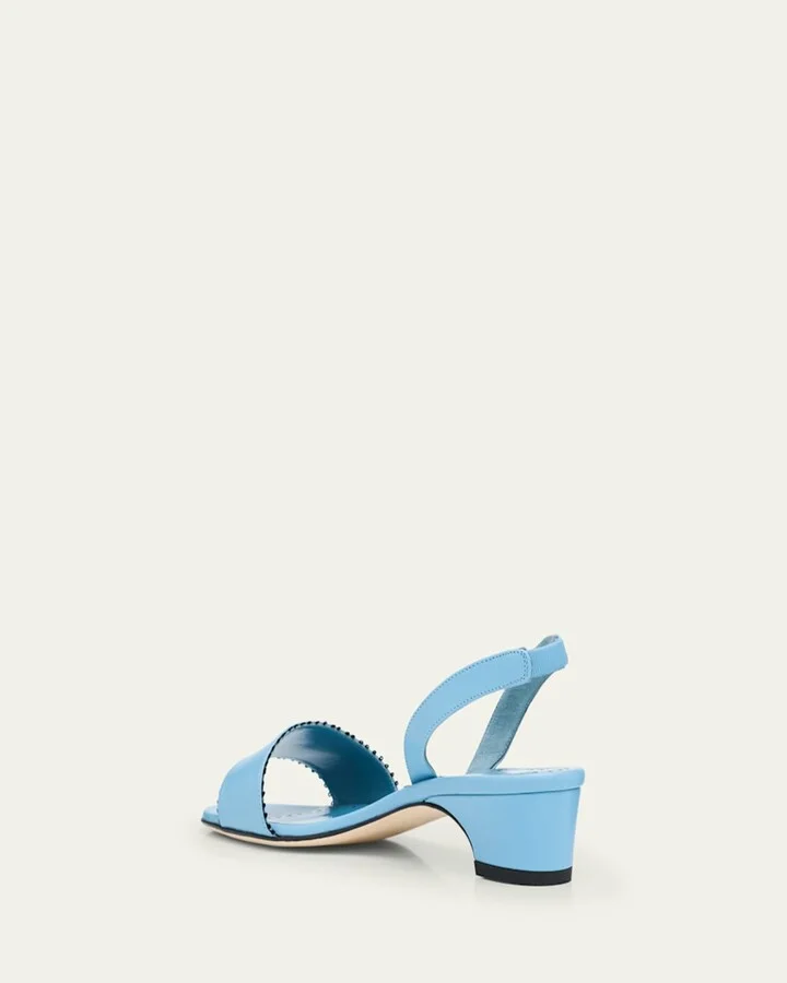 Patobar Leather Slingback Sandals - Image 2