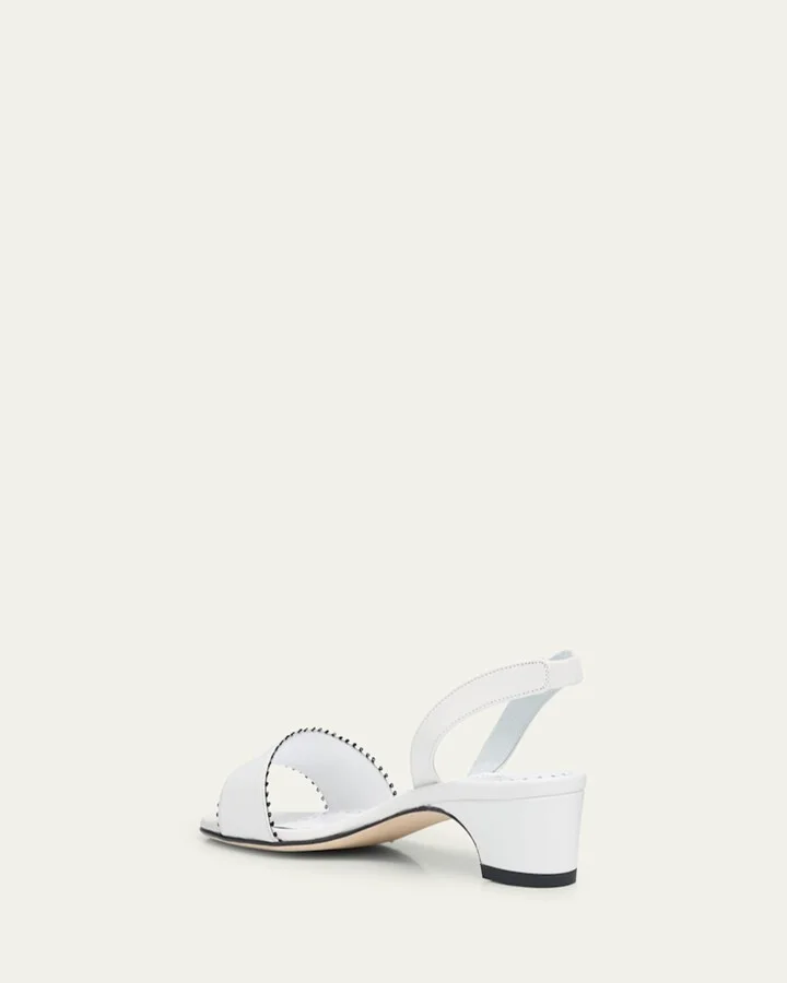Patobar Leather Slingback Sandals - Image 7