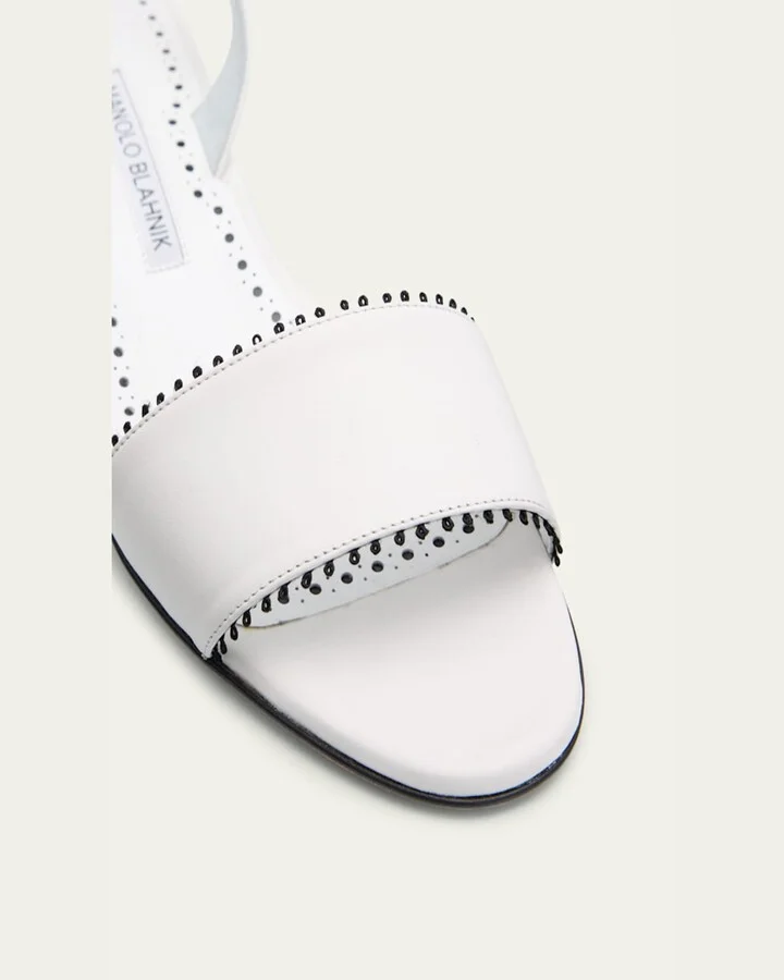 Patobar Leather Slingback Sandals - Image 9