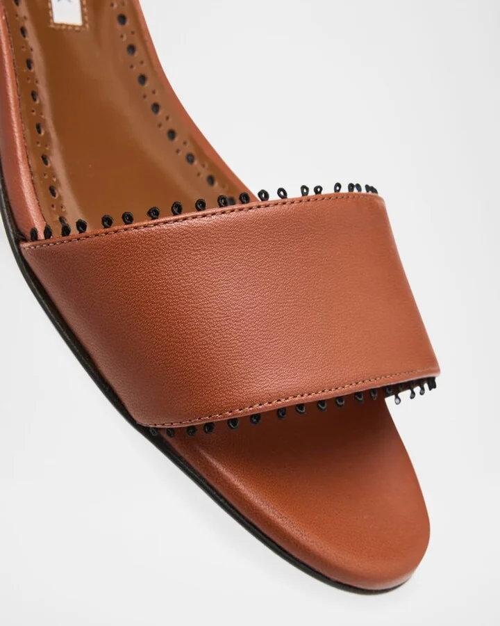 Patobar Leather Slingback Sandals - Image 3