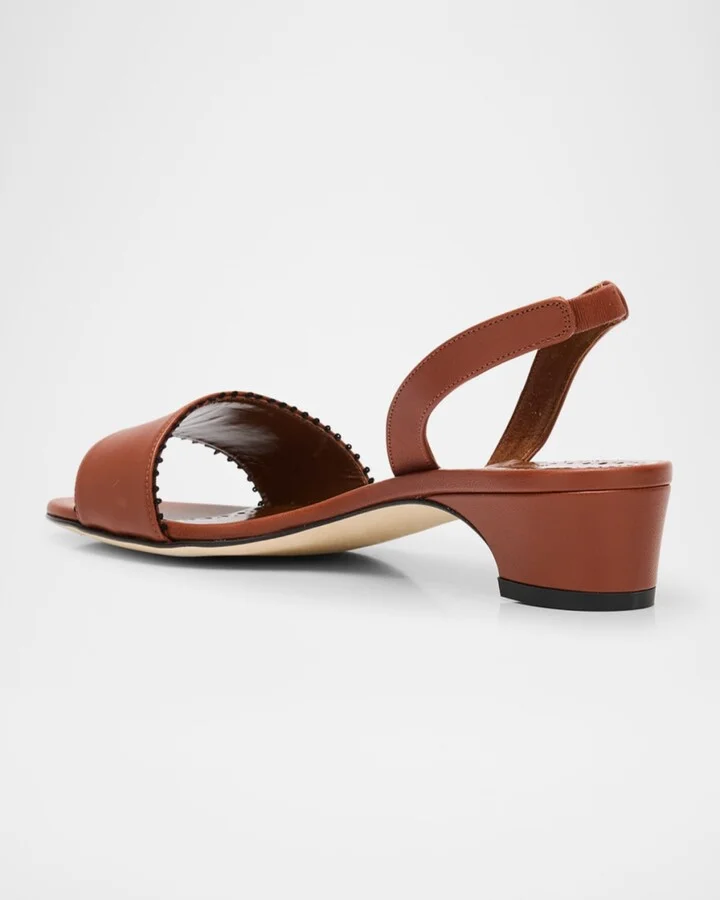 Patobar Leather Slingback Sandals - Image 5