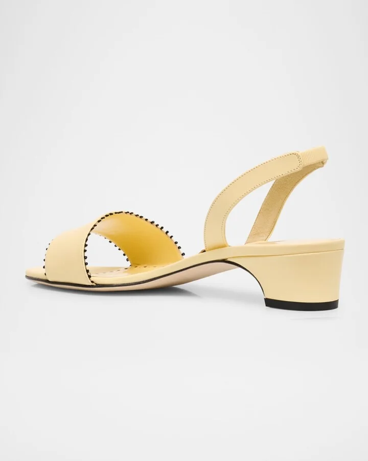 Patobar Leather Slingback Sandals - Image 9