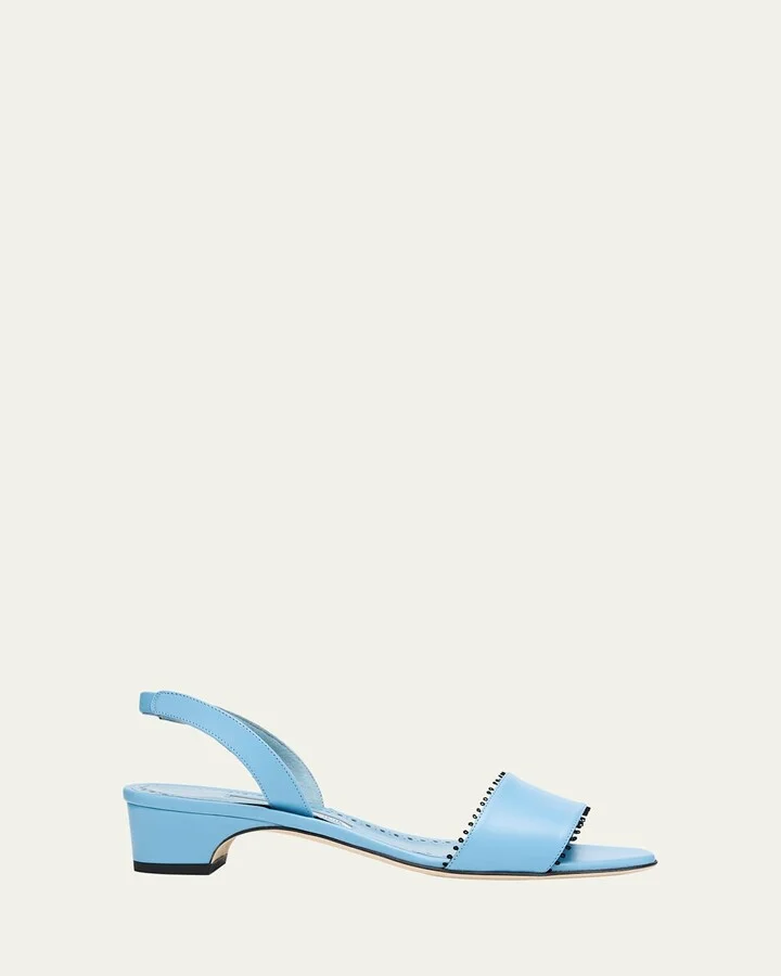 Patobar Leather Slingback Sandals