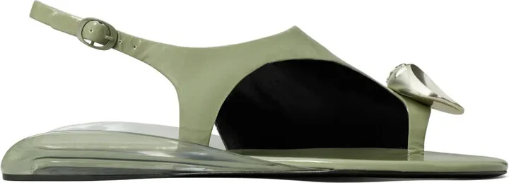 Patos asymmetric slingback sandals