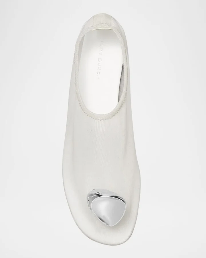 Patos Ornament Mesh Ballerina Flats - Image 6
