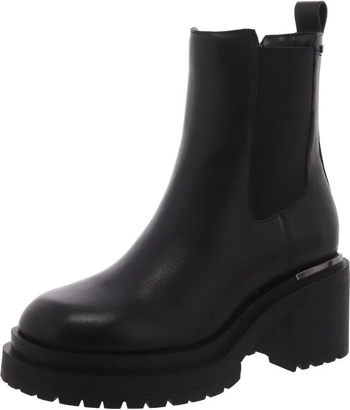 Patria Womens Leather Pull-On Chelsea Boots