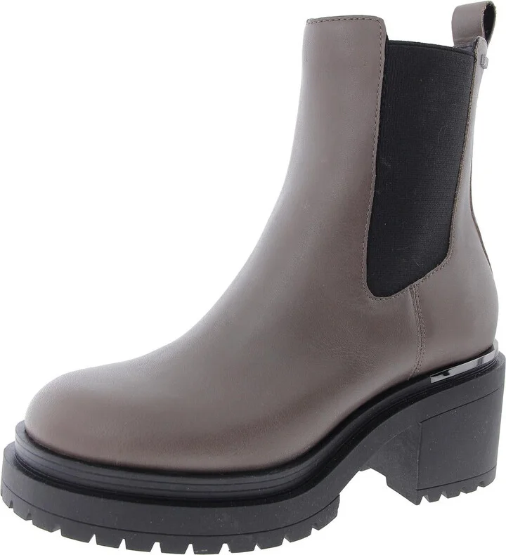 Patria Womens Man Made Block Heel Chelsea Boots