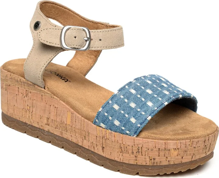 Patrice Ankle Strap Platform Wedge Sandal