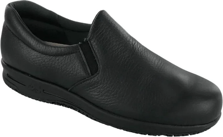 Patriot Non Slip Loafer - Double Wide In Black