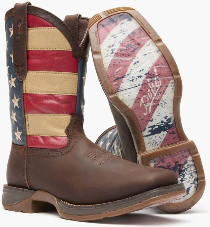 Patriotic Pull On Western Flag Boot - Image 2
