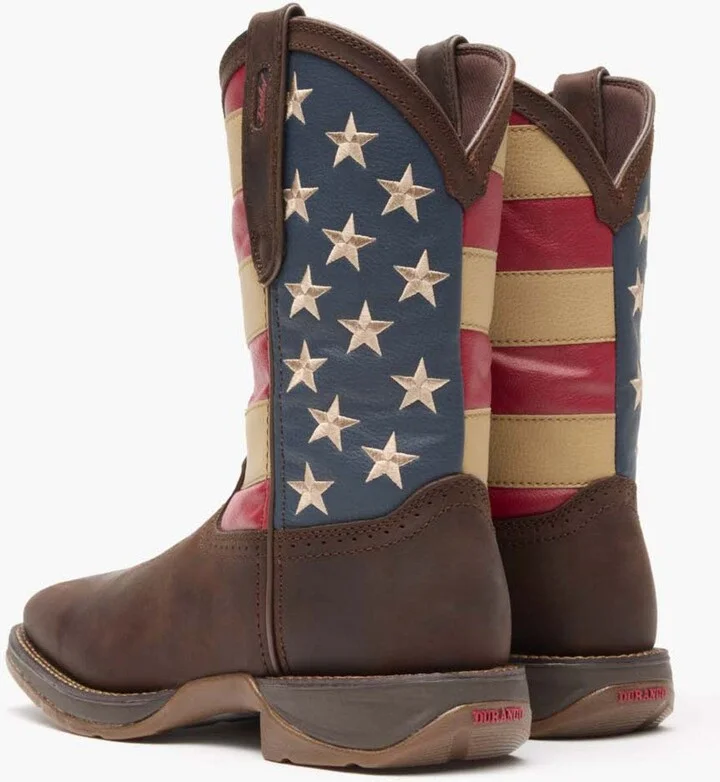 Patriotic Pull On Western Flag Boot - Image 4