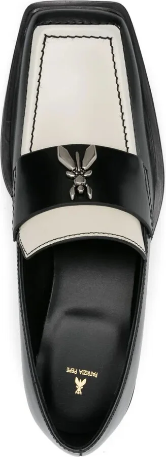 Patterned Leather Loafers - Image 4
