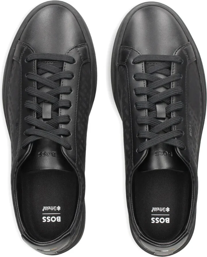 Patterned Leather Sneakers - Image 3