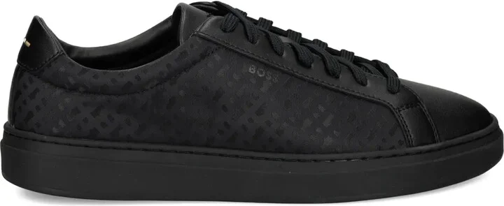 Patterned Leather Sneakers