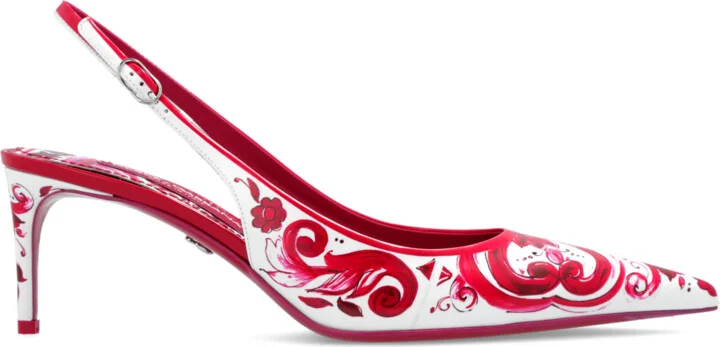 Patterned Pumps, , - Pink