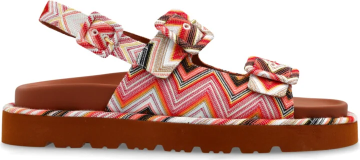 Patterned Sandals, , - Multicolour