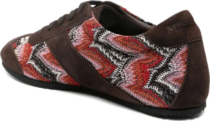 Patterned Suede Trainers - Image 3