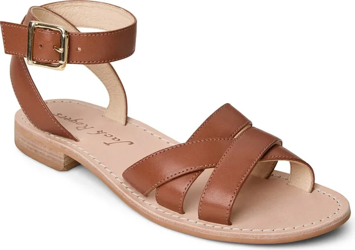 Patti Ankle Strap Flat Sandal